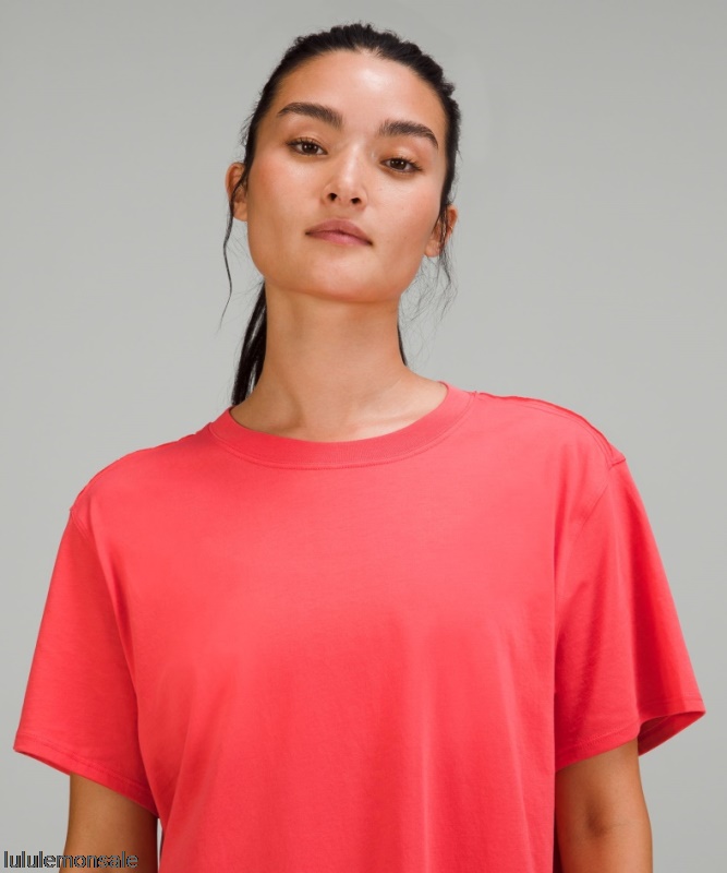 Lululemon Damen DELULU317 | Blass Himbeere All Yours Baumwoll T-shirt